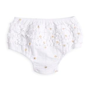 Aden + Anais Ruffle Bloomer - Gold Water Dot